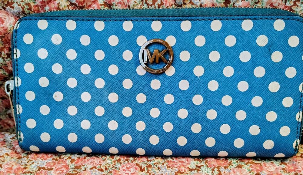 Michael Kors Polka Dot Fulton Multifunction Phone Case Wallet